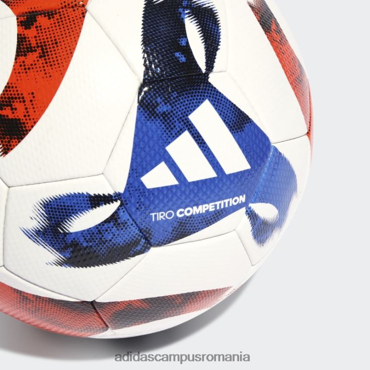 adidas campus romania minge de competiție tiro albă unisex alb/negru/portocaliu/albastru regal J266N21846