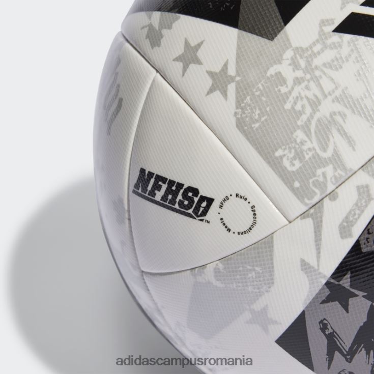 adidas campus romania mls competiție nfhs minge albă unisex alb/negru/fier metalic J266N27981