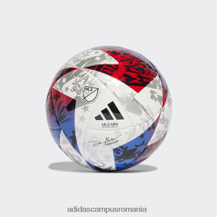adidas campus romania mls mini minge albă unisex alb/albastru/rosu J266N28107