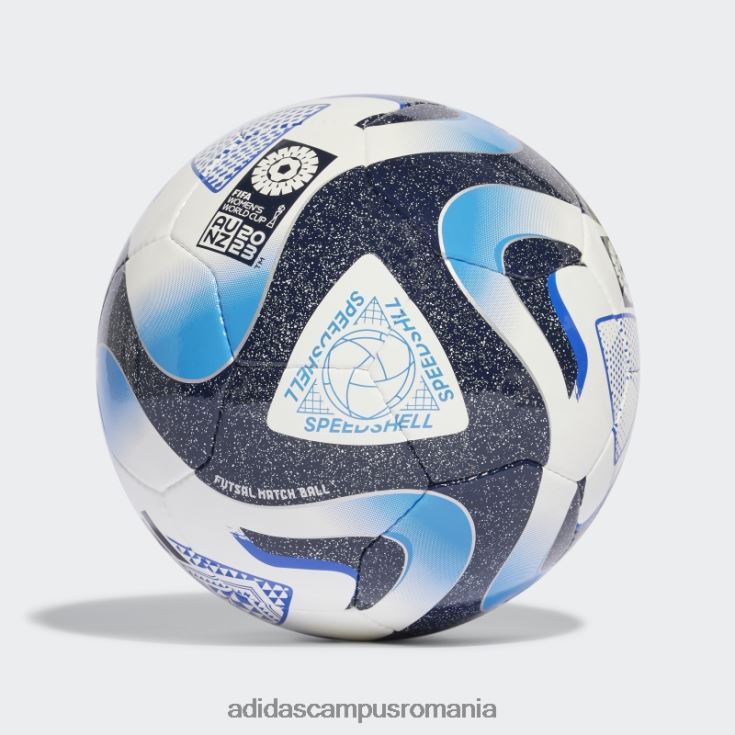 adidas campus romania oceanunz pro sala ball white unisex alb/marine/albastru J266N21819