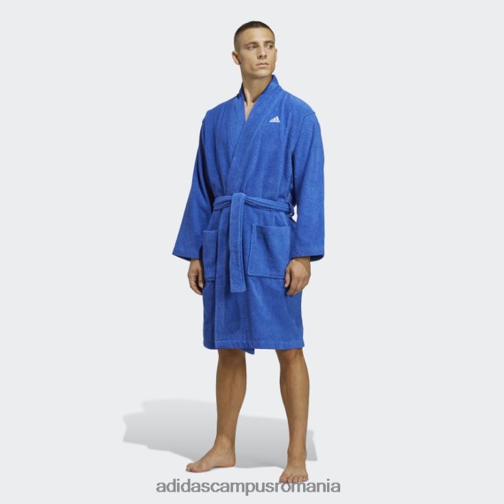 adidas campus romania halat din bumbac albastru unisex albastru J266N215529