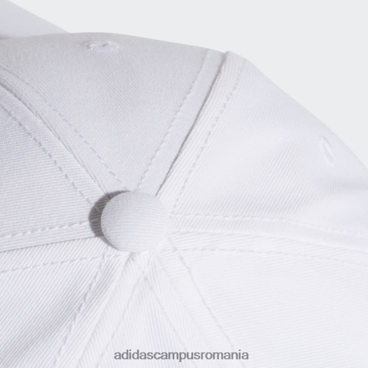 adidas campus romania șapcă din twill cu 3 dungi de baseball alb adidas unisex alb negru J266N27644