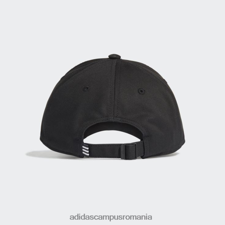 adidas campus romania șapcă din twill cu 3 dungi de baseball alb unisex alb negru J266N27431