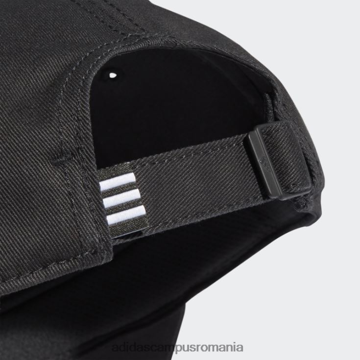 adidas campus romania șapcă din twill cu 3 dungi de baseball alb unisex alb negru J266N27431