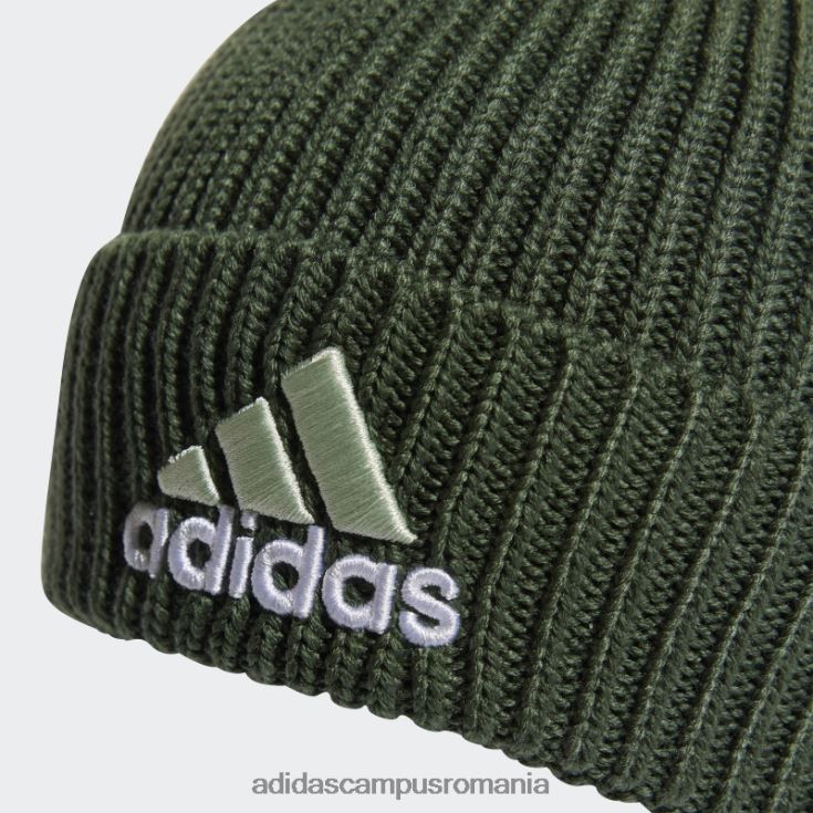 adidas campus romania beanie cu logo-ul bicolor oxid verde unisex oxid verde J266N28060