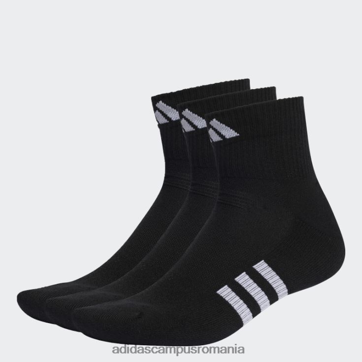 adidas campus romania șosete de performanță cu tăietură mijlocie 3 perechi negri unisex negru J266N215404