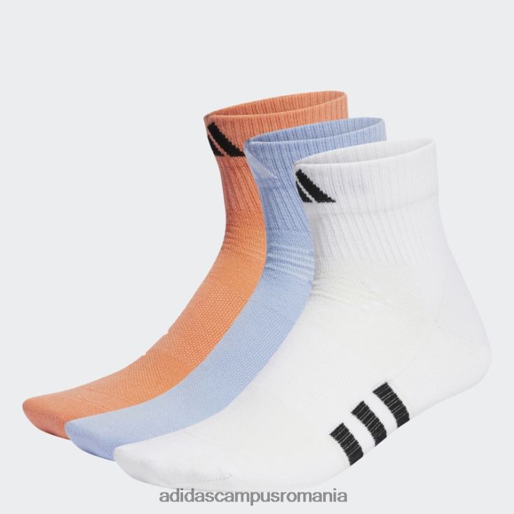 adidas campus romania șosete de performanță ușoare tăiate la mijloc 3 perechi coral unisex coral/alb/albastru zori J266N27586