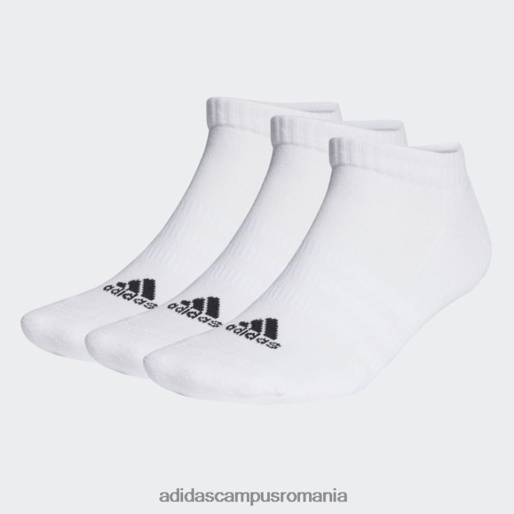 adidas campus romania șosete decoltate cu perne 3 perechi negre unisex alb negru J266N28001