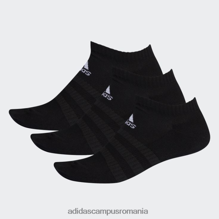 adidas campus romania șosete decoltate cu perne negre unisex negru J266N23787