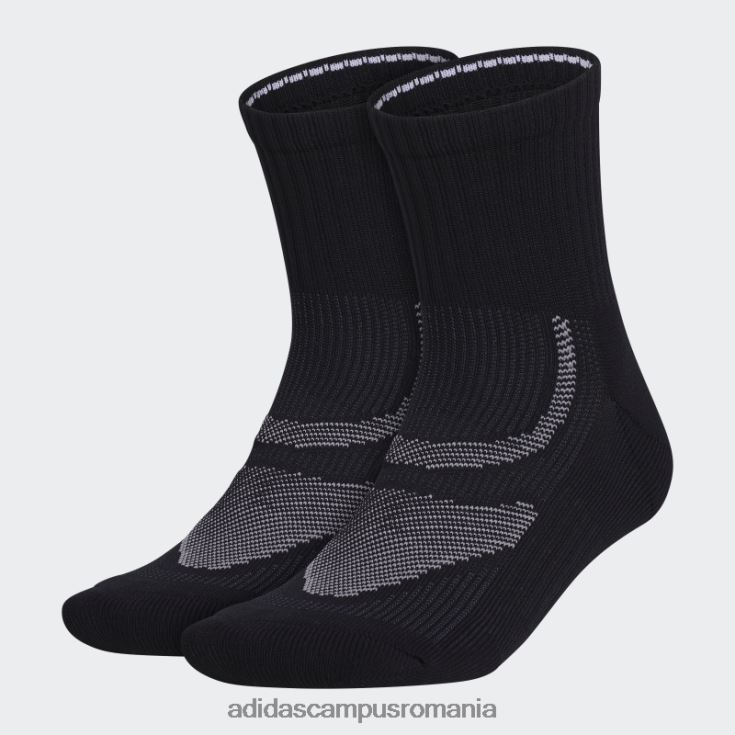 adidas campus romania șosete superlite performance mid-crew 2 perechi negri unisex negru/onix/gri J266N28072