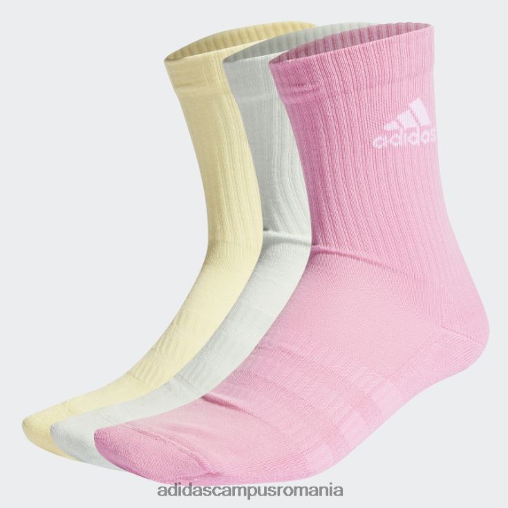 adidas campus romania șosete verzi cu perne 3 perechi adidas unisex verde/roz/galben J266N28181