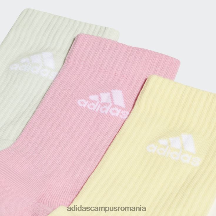adidas campus romania șosete verzi cu perne 3 perechi adidas unisex verde/roz/galben J266N28181