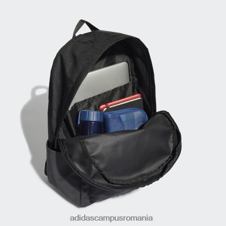 adidas campus romania rucsac orizontal clasic negru cu 3 dungi unisex alb negru J266N27462