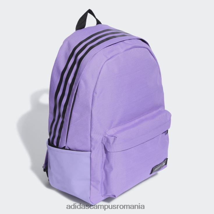 adidas campus romania rucsac violet clasic cu 3 dungi unisex violet/negru J266N27445