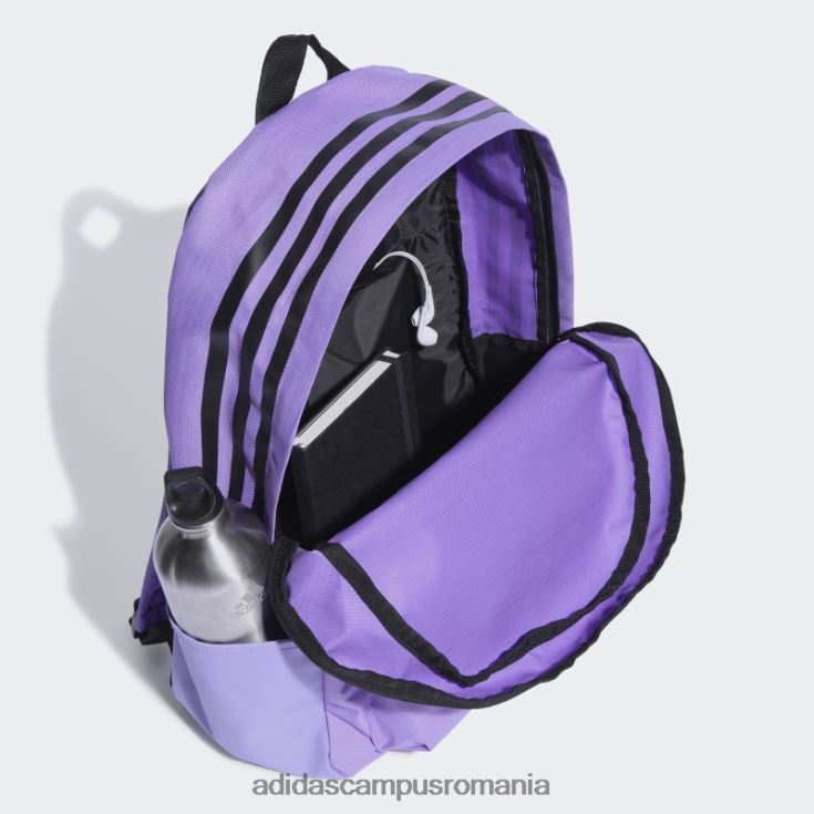 adidas campus romania rucsac violet clasic cu 3 dungi unisex violet/negru J266N27445