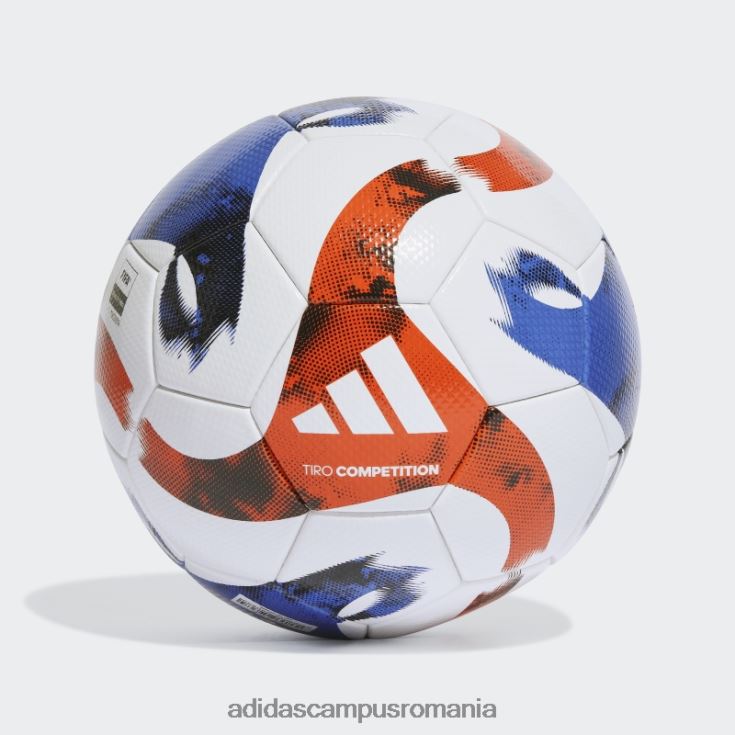 adidas campus romania minge de competiție tiro albă unisex alb/negru/portocaliu/albastru regal J266N221553