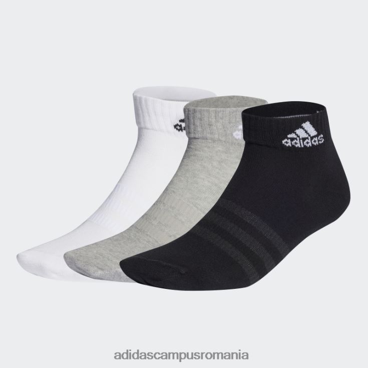 adidas campus romania ciorapi subtiri si usori 3 perechi gri mediu unisex gri mediu/alb/negru J266N21742