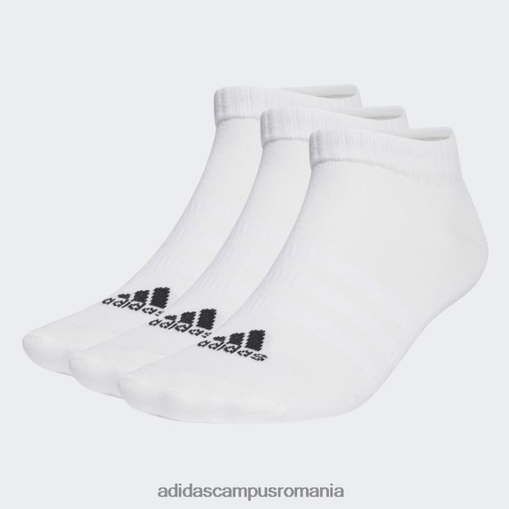 adidas campus romania șosete decoltate îmbrăcăminte sport subțiri și ușoare albe 3 perechi unisex alb negru J266N21745