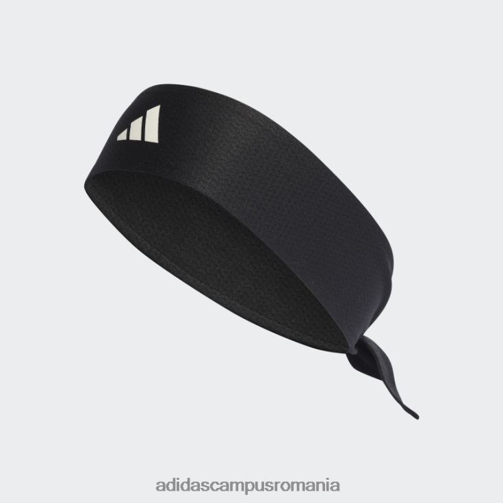 adidas campus romania banda de cravată aeroready tenis neagră unisex alb negru J266N27585