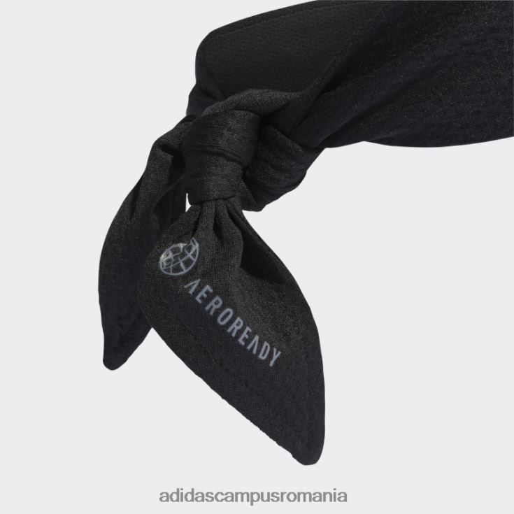 adidas campus romania banda de cravată aeroready tenis neagră unisex alb negru J266N27585