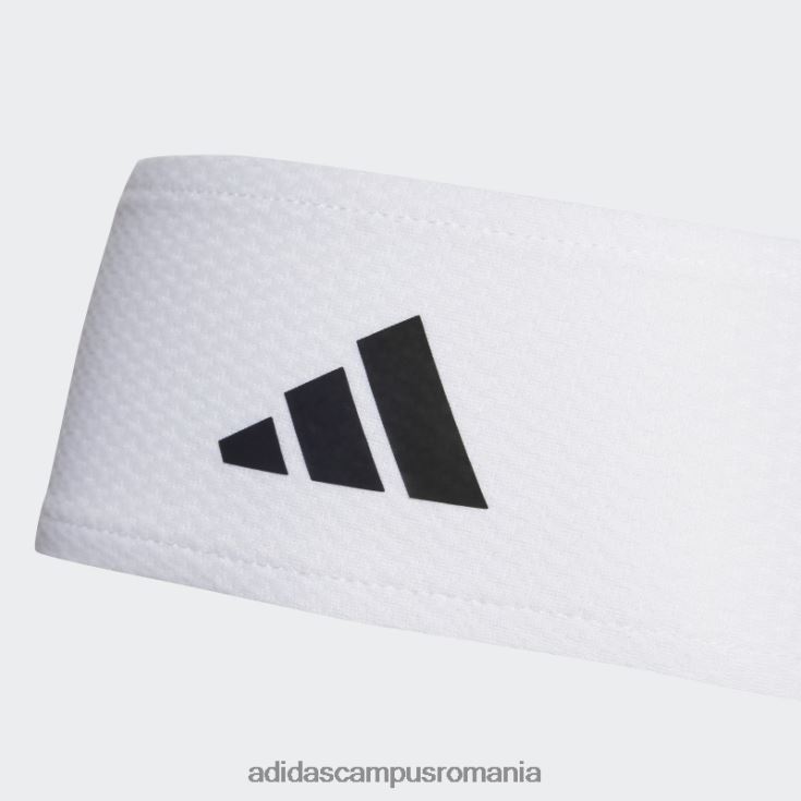 adidas campus romania banda de cravată de tenis aeroready albă unisex alb negru J266N215809