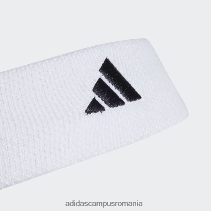 adidas campus romania bentita albă de tenis unisex alb negru J266N21835