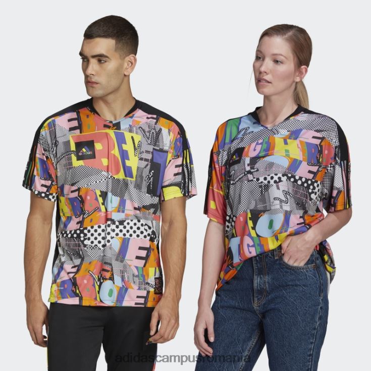 adidas campus romania tiro pride tricou neutru de gen multicolor unisex multicolor/negru J266N27082