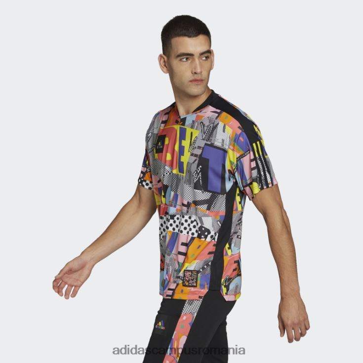 adidas campus romania tiro pride tricou neutru de gen multicolor unisex multicolor/negru J266N27082