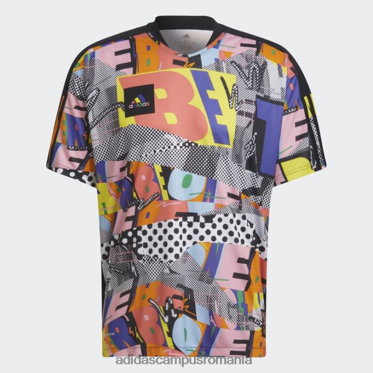 adidas campus romania tiro pride tricou neutru de gen multicolor unisex multicolor/negru J266N27082