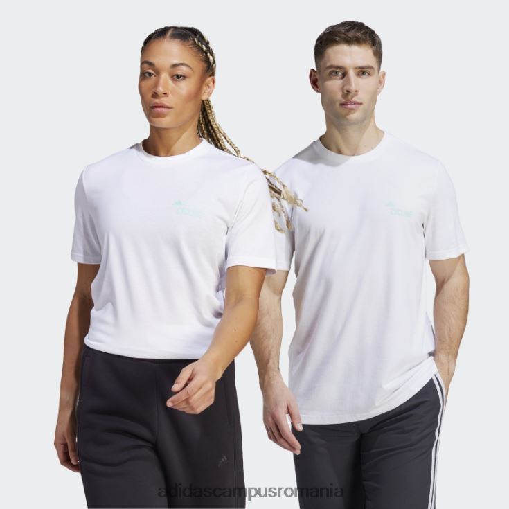 adidas campus romania tricou grafic pentru ciclism (neutru de gen) alb unisex alb J266N214402