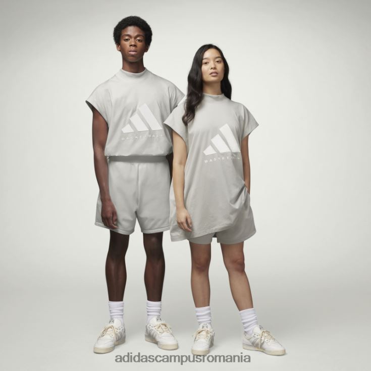 adidas campus romania Tricou fără mâneci de baschet gri metal unisex gri metal J266N25101