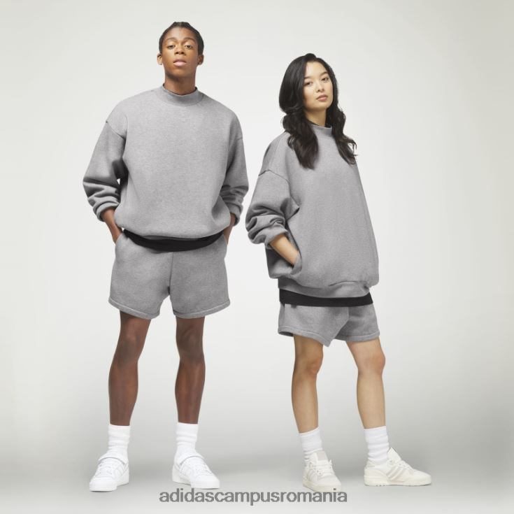 adidas campus romania bluză de ovăz baschet heather crew hanorac fierbinte unisex fulgi de ovăz închis la culoare J266N2788