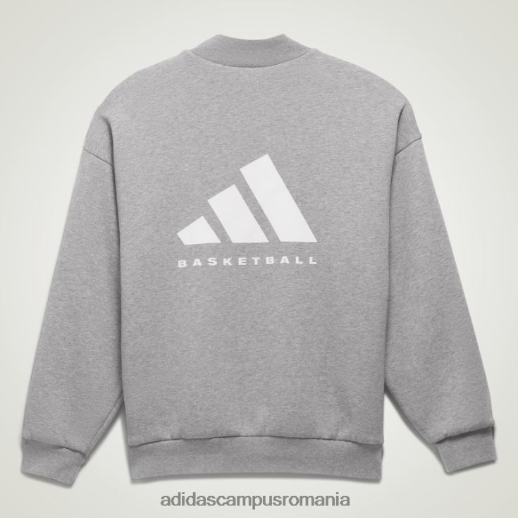 adidas campus romania bluză de ovăz baschet heather crew hanorac fierbinte unisex fulgi de ovăz închis la culoare J266N2788
