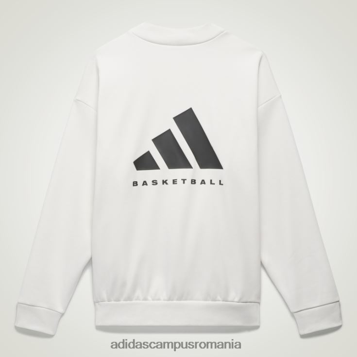 adidas campus romania hanorac alb pentru echipaj de baschet fierbinte unisex alb J266N2768
