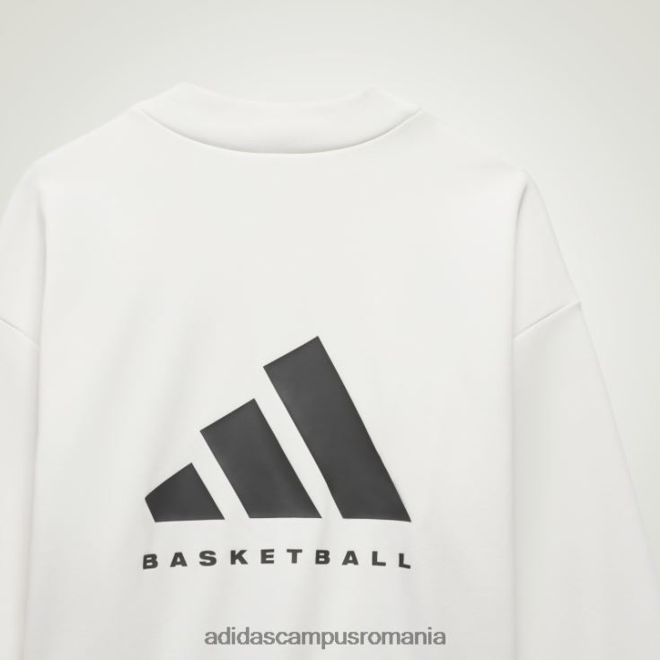 adidas campus romania hanorac alb pentru echipaj de baschet unisex alb J266N24957