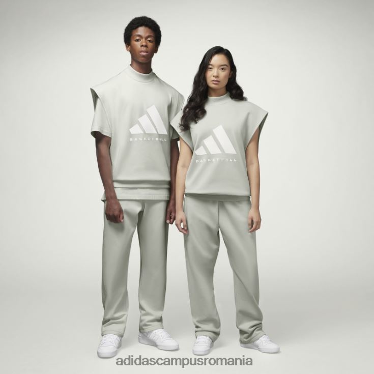adidas campus romania hanorac de baschet fără mâneci, de modă verde unisex verde J266N26422