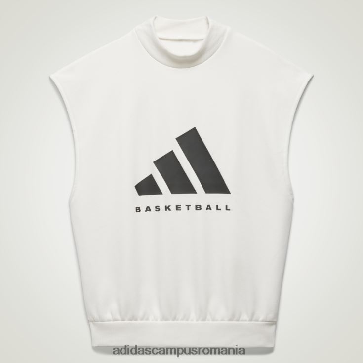 adidas campus romania hanorac fără mâneci baschet alb fierbinte unisex alb J266N21056