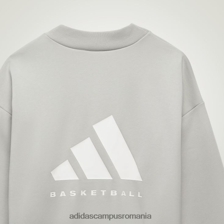 adidas campus romania hanorac gri metal pentru echipaj de baschet unisex gri metal J266N25148