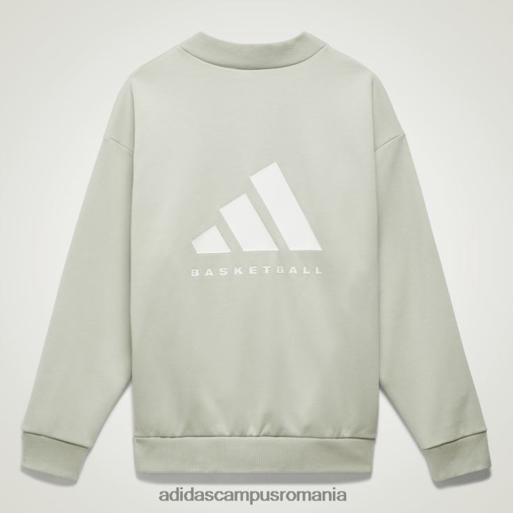 adidas campus romania hanorac verde pentru echipaj de baschet fashion unisex verde J266N2765