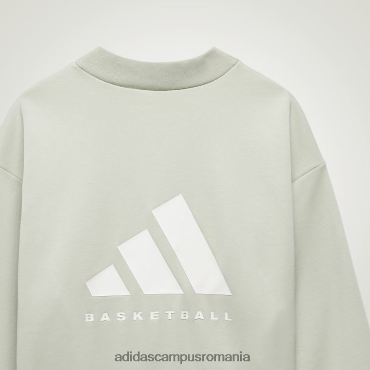 adidas campus romania hanorac verde pentru echipaj de baschet fierbinte unisex verde J266N25198