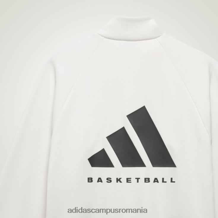adidas campus romania jachetă albă de sport de baschet fierbinte unisex alb J266N26150