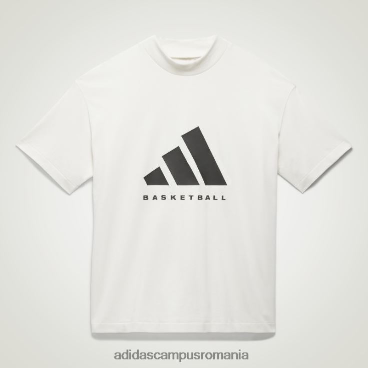 adidas campus romania modă tricou alb de baschet unisex alb J266N2758