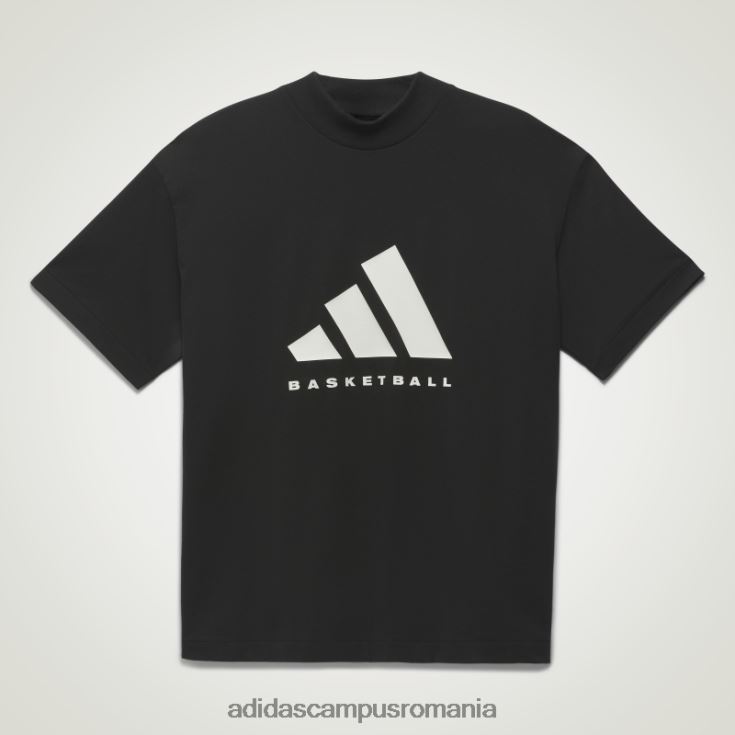 adidas campus romania moda tricou negru de baschet unisex negru J266N213107