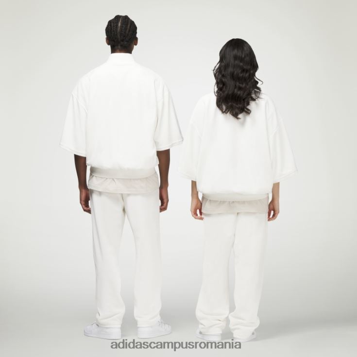 adidas campus romania pantaloni albi de baschet din velur fierbinți unisex alb J266N213761
