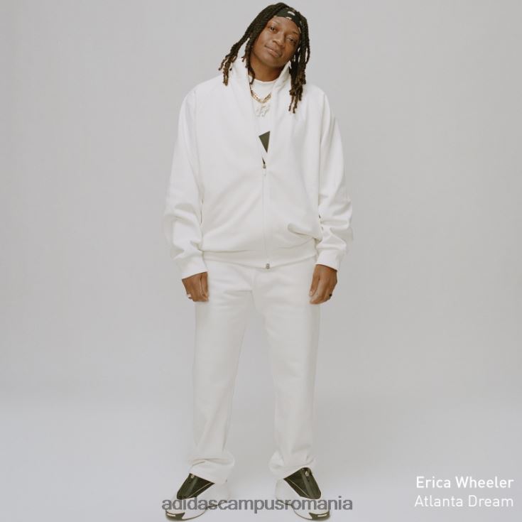 adidas campus romania pantaloni de trening de baschet albi unisex alb J266N2764