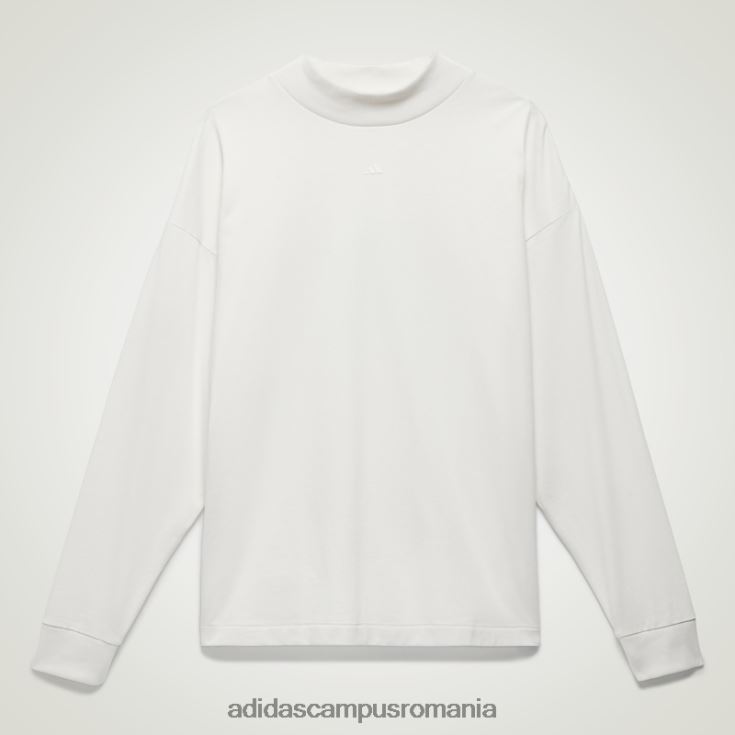 adidas campus romania top de baschet alb cu mânecă lungă la modă unisex alb J266N213299