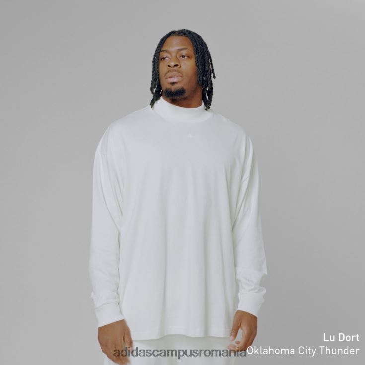 adidas campus romania tricou cu mânecă lungă de baschet alb fashion unisex alb J266N24900