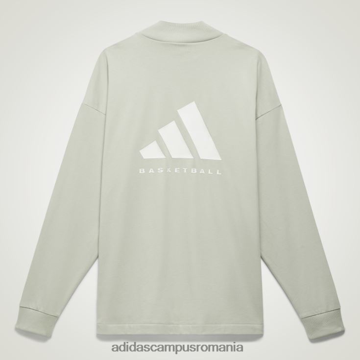adidas campus romania tricou cu mânecă lungă de baschet la modă verde unisex verde J266N25033