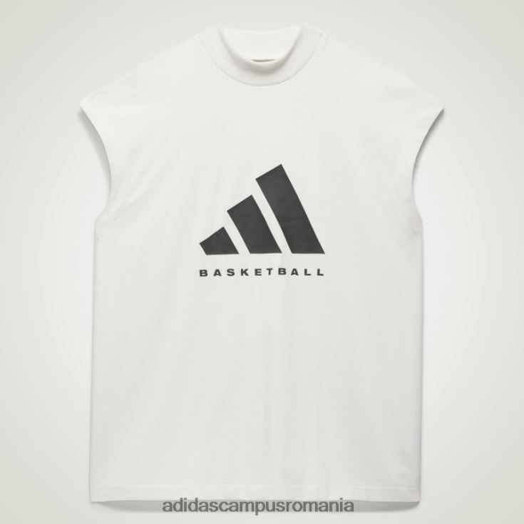 adidas campus romania tricou fără mâneci baschet alb de modă unisex alb J266N2852