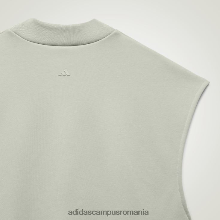 adidas campus romania tricou fără mâneci verde de baschet unisex verde J266N2990